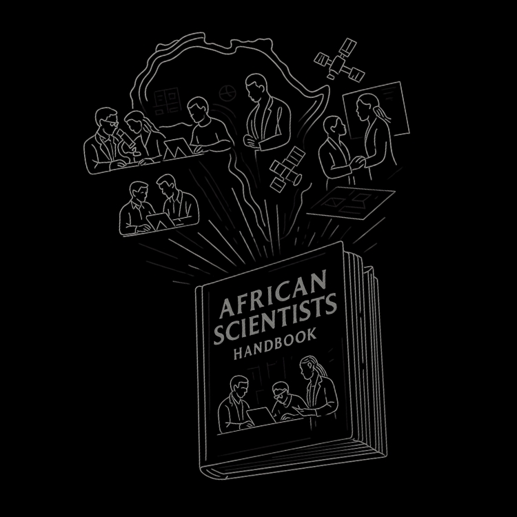 African Scientists Handbook Illustration